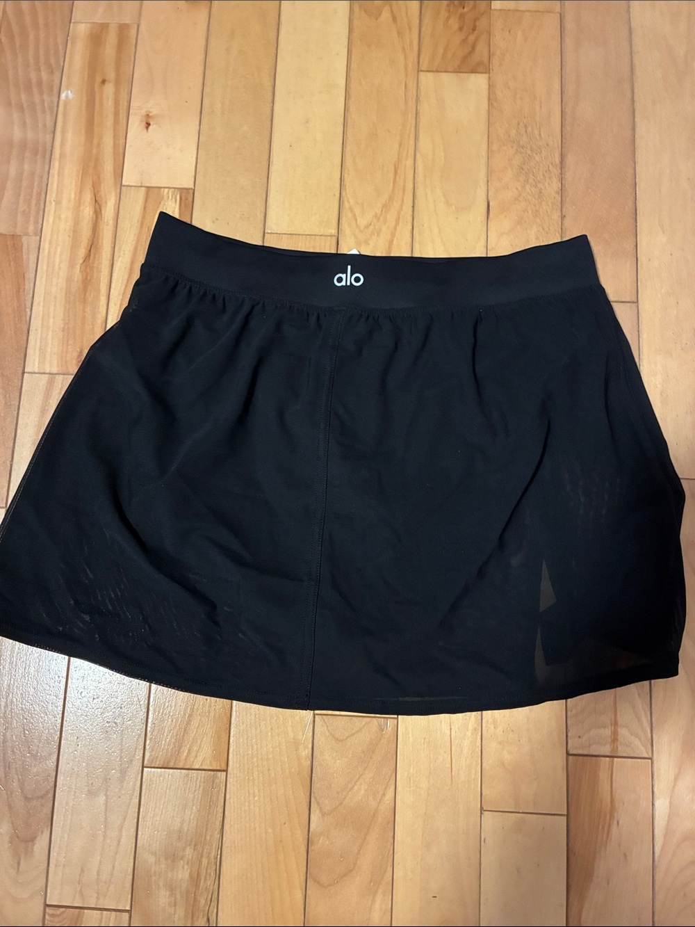 ALO Yoga Black Mini Skirt with attached Briefs